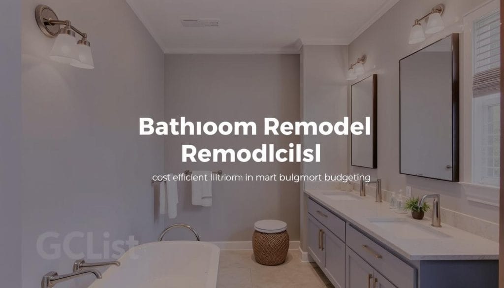 Cost efficiency in bathroom remodel