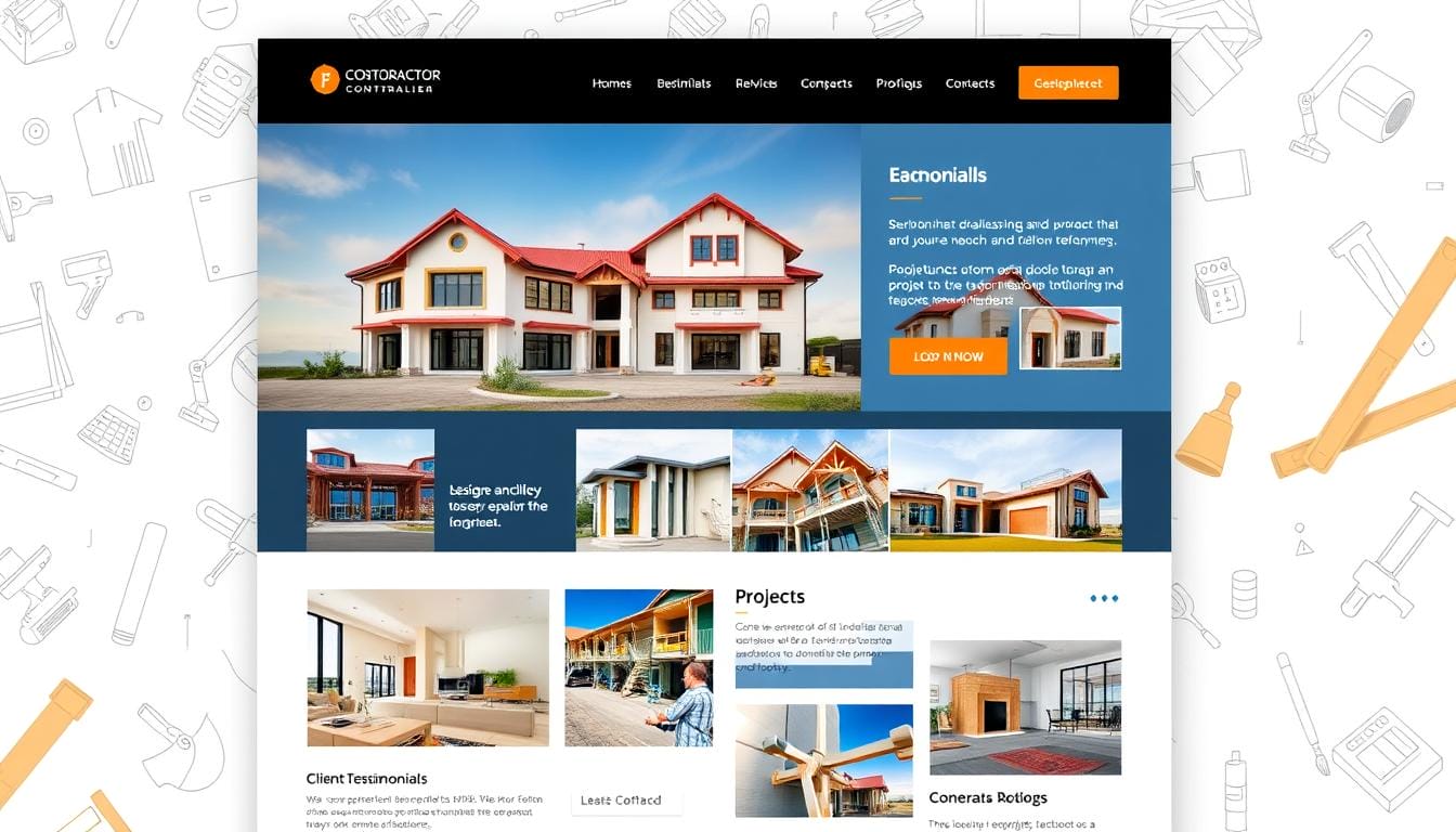 Contractor portfolio showcasing work