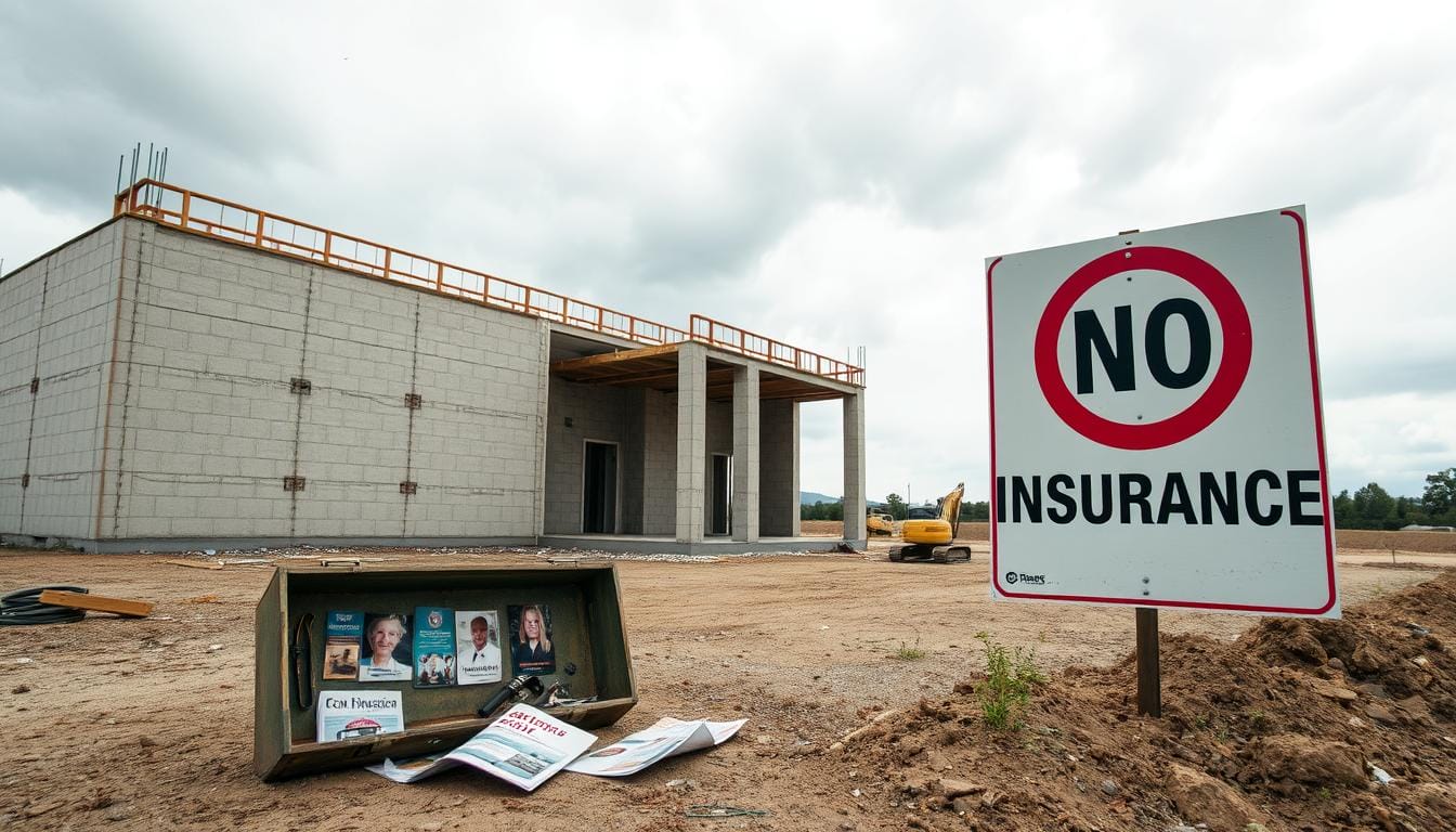 Lack of contractor insurance