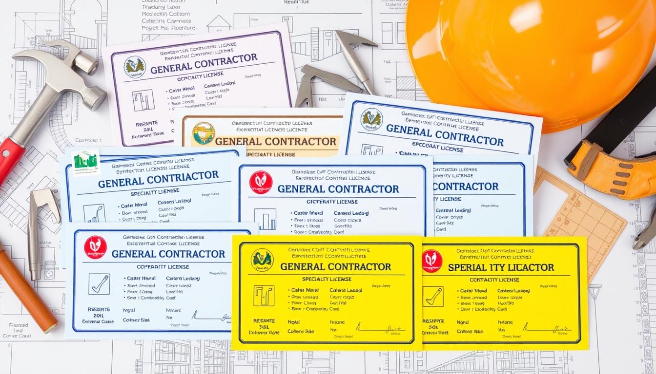 Types of general contractor licenses
