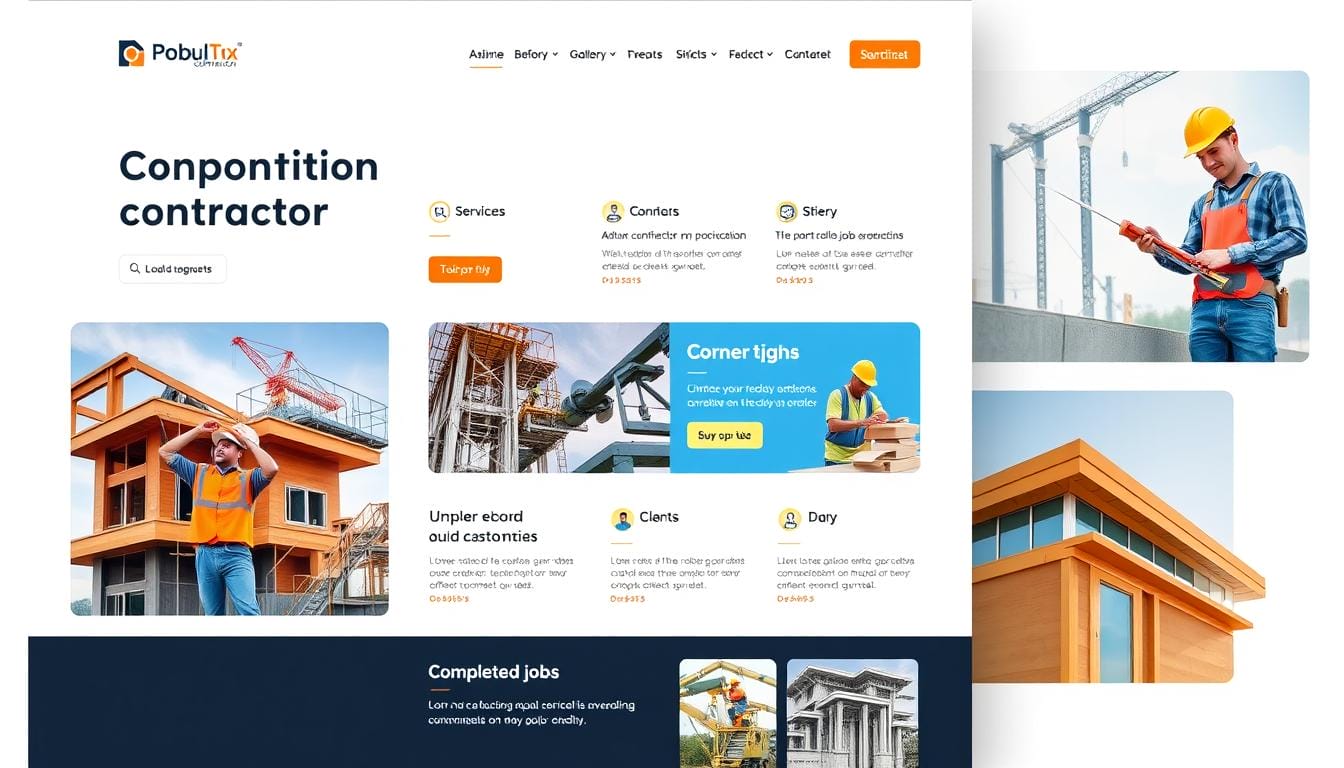 contractor website content