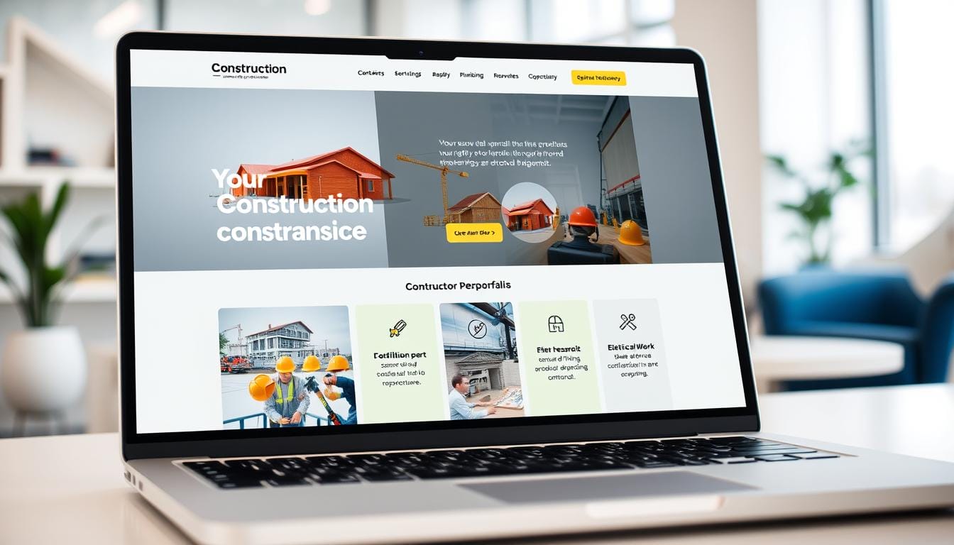 professional website services for contractors